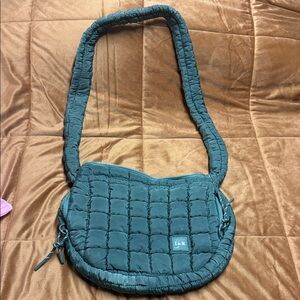 Iris & Ivy Teal Quilted Shoulder Bag